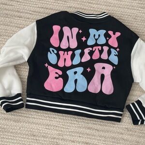Girls SWIFTIE Era Varsity Jacket Fleece Sweatshirt Taylor Swift Jacket